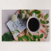 Puzzle Profitez Des Petites Choses Café Cookies Paix (Horizontal)