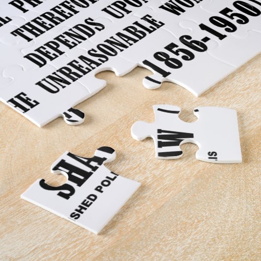 Puzzle Progrès déraisonnable G.B. Shaw Quote de femme (Côté)