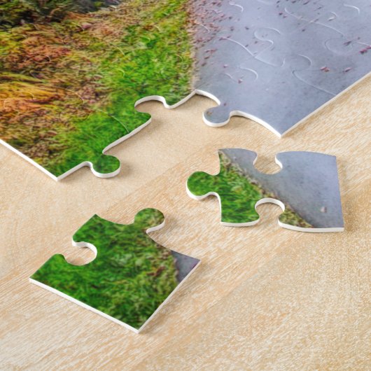 Puzzle Promenade d'automne à travers le pont couvert (Côté)