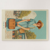 Puzzle Promenade d'été vintage à Paris (Horizontal)