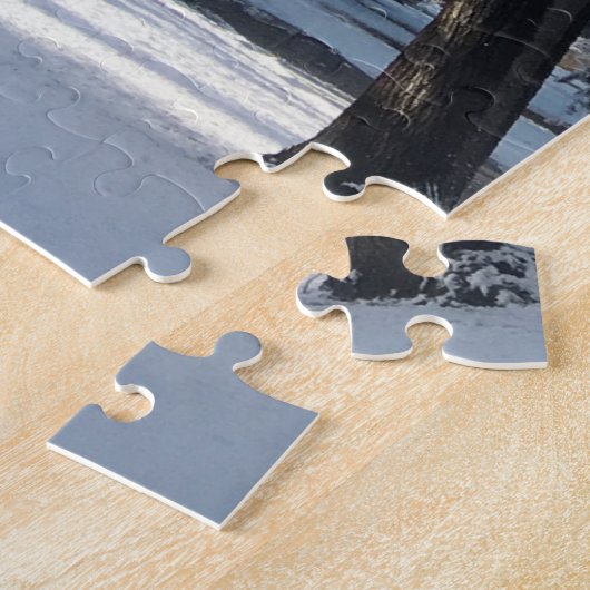 Puzzle promenade d'hiver dans le parc (Côté)