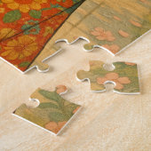 Puzzle Promenade en fleurs de cerisier - Japonaise fille  (Côté)