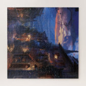 Puzzle Promenade nocturne dans le village italien (Horizontal)