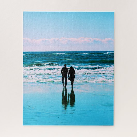 Puzzle Promenade romantique sur la plage - 16x20 - 520 pc (Vertical)