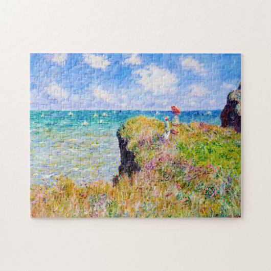 Puzzle Promenade sur la falaise à Pourville Claude Monet (Horizontal)