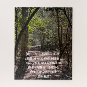 Puzzle Promenez-vous dans les bois ; citation naturelle d