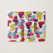 Puzzle Proposal Coeurs colorés Design graphique (Horizontal)