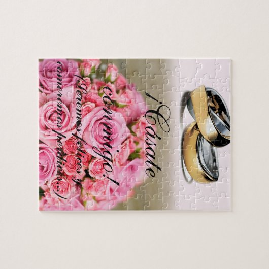 Puzzle proposée de mariage (Horizontal)