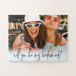 Puzzle Proposition de femme de chambre d'hôte amusante pu<br><div class="desc">Peut être customisé avec votre propre photo.
© Gorjo Designs. Fait pour vous via la plateforme Zazzle.

// Note : la photo utilisée est une image d'espace réservé uniquement. Vous devrez remplacer votre photo avant de commander/imprimer. Si vous avez besoin d'aide,  veuillez me contacter.</div>