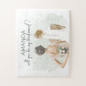 Puzzle Proposition de la femme de ménage Nom personnalisé (Vertical)