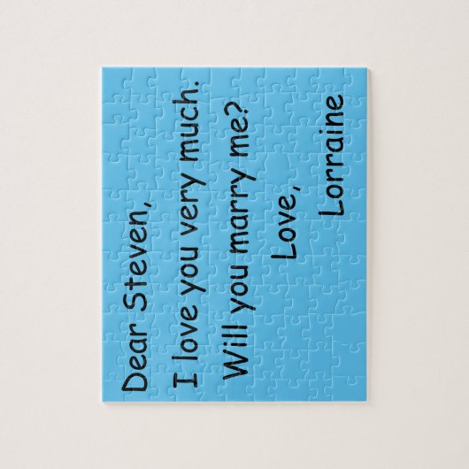 Puzzle Proposition de Mariage aimant (Vertical)