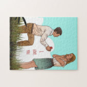 Puzzle Proposition de mariage valentineday personnalisée (Horizontal)