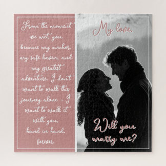 Puzzle Proposition de photo Couple Personnalisé Voulez-Vo