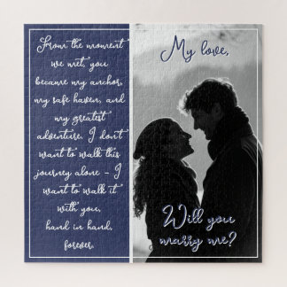 Puzzle Proposition de photo Couple Personnalisé Voulez-Vo