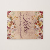 Puzzle Proposition d'une servante d'automne florale (Horizontal)