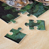 Puzzle Proposition mariage de chat de tigres de scie (Côté)