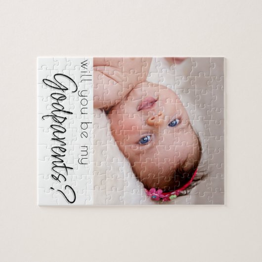 Puzzle Proposition parent | Script noir sur photo blanche (Horizontal)