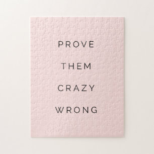 Puzzle Prouvez-les que la citation de motivation fausse