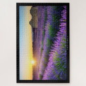 Puzzle PROVENCE - Champs de lavandes au coucher de Legpuzzel (Verticaal)