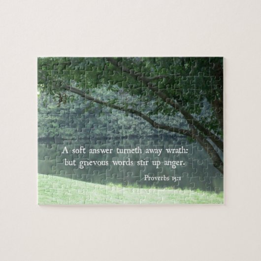 Puzzle Proverbes 15:1 Une réponse douce dégénère la colèr (Horizontal)