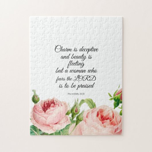 Puzzle Proverbes floraux 31:30 (Vertical)