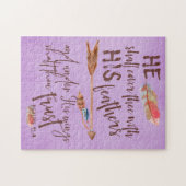 Puzzle Psalms 91.4 Bible Verse (Horizontal)