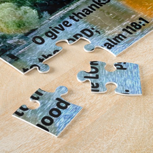 Puzzle Psaume 118:1 O Remerciez l'Éternel pour Il est (Côté)
