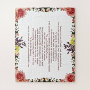 Puzzle Psaume 11 Ecriture Art - Confiance dans le Seigneu