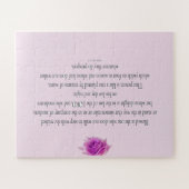 Puzzle Psaume 1, bless the One Does not, Pink Flower (Horizontal)