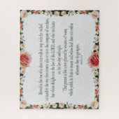 Puzzle Psaume 1, Frontières Florales, Pétrole, Béni est c (Vertical)