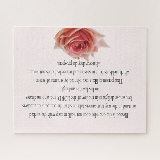 Puzzle Psaume 1, Law day and Night, Streams of Waters, (Horizontal)