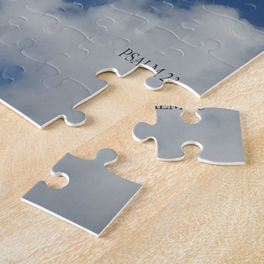 Puzzle Psaume 23, Ciel rouge, Bouts surdimensionnés - Fac (Côté)