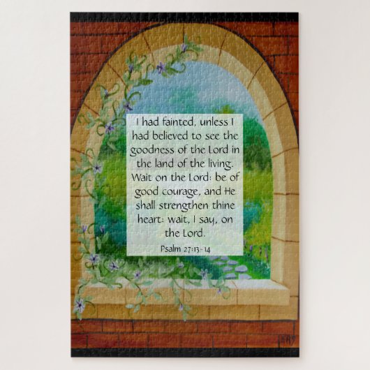 Puzzle Psaume 27:13-14 (Vertical)