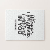 Puzzle Psaume 56:3 Bible Verse Art "Je ferai confiance en (Horizontal)