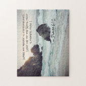 Puzzle Psaume 61:2 Mène-moi au Rocher qui est supérieur (Vertical)