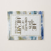 Puzzle Psaume 73:26 Il est la force de mon coeur (Horizontal)