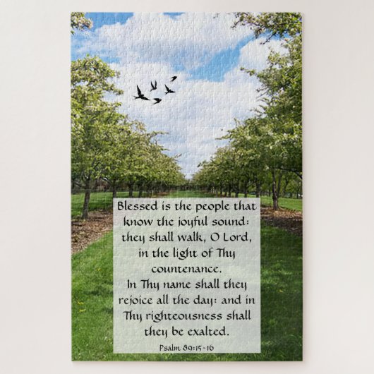 Puzzle Psaume 89:15-16 (Vertical)