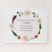 Puzzle Psaume 9:1, Verse biblique (Horizontal)