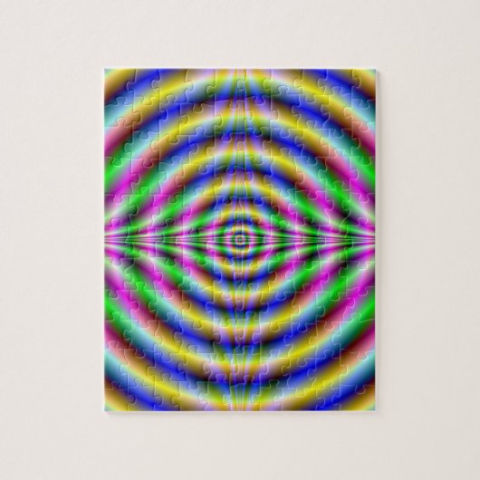 Puzzle Psychedelic Neon Eye Legpuzzel (Verticaal)