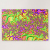 Puzzle Psychédélique Colorée Acide Trip Abstrait Fractal (Horizontal)