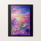 Puzzle Psychédélique multicouches rêve imaginaire coloré (Vertical)