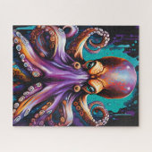 Puzzle Psychédélique Octopus - Encre Surréaliste (Horizontal)