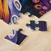 Puzzle Psychédélique Octopus - Encre Surréaliste (Côté)