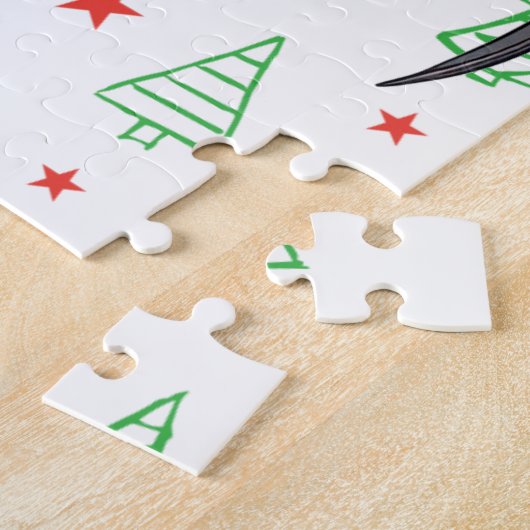 Puzzle Pterodactyle de Noël (Côté)