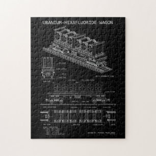 Puzzle PTW Wagon de fluorure d'uranium "Blueprint" Petit
