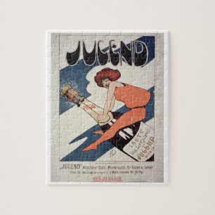 Puzzle Publicité par affichage 'Jugend, magnétique