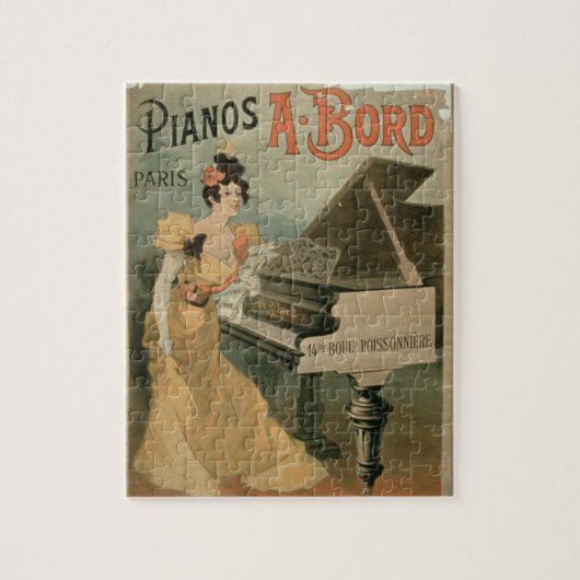 Puzzle Publicité pour "A. Bord Pianos, Paris" (couleur (Vertical)