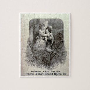 Puzzle Publicité pour "Romeo et Juliet", tenant le