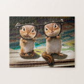 Puzzle Puces dans les lunettes de lecture (Horizontal)