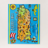 Puzzle Puerto rico Postcard 16x20  (Vertical)